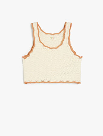 Pamuklu Ajurlu Askılı Triko Atlet