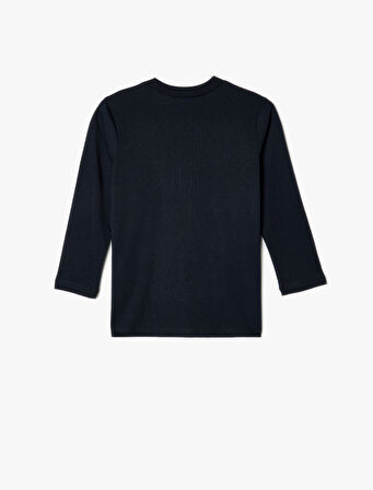 Batman Tişört Lisanslı Uzun Kollu Bisiklet Yaka Pamuklu