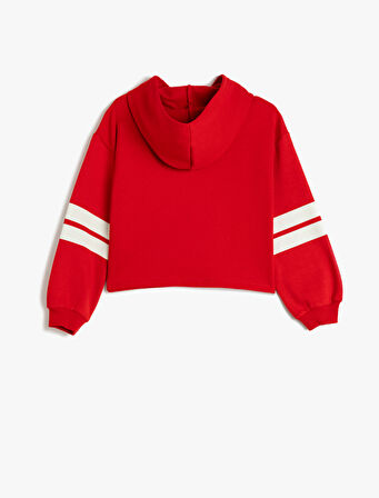 Snoopy Kapşonlu Sweatshirt Lisanslı Uzun Kollu Şardonlu Pamuklu