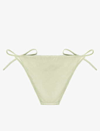 Astarlı Parlak Yanları İpli Bikini Altı