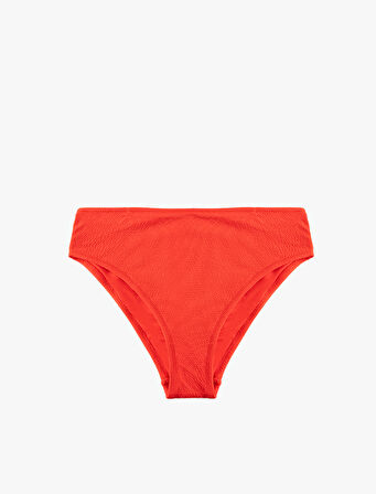 Astarlı Yüksek Bel Dokulu Bikini Altı