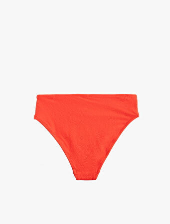 Astarlı Yüksek Bel Dokulu Bikini Altı