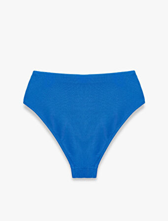 Astarlı Yüksek Bel Dokulu Bikini Altı