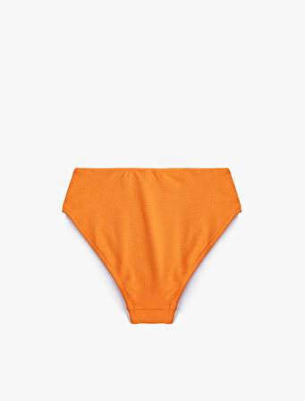 Astarlı Yüksek Bel Dokulu Bikini Altı
