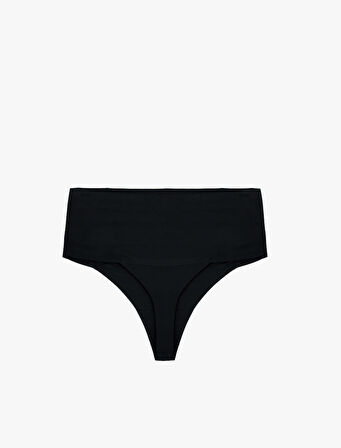 Vücudu Saran Hafif Kumaş Yüksek Bel Lazer Kesim Hipster Dikişsiz Külot