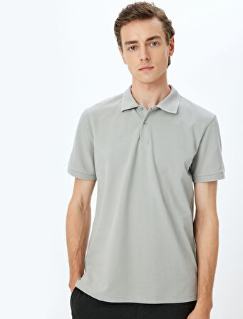 Slim Fit Kısa Kollu Pamuklu Polo Yaka Tişört