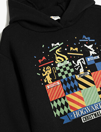 Harry Potter Kapşonlu Sweatshirt Lisanslı Uzun Kollu 