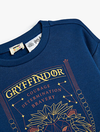 Harry Potter Sweatshirt Lisanslı Uzun Kollu Bisiklet Yaka 
