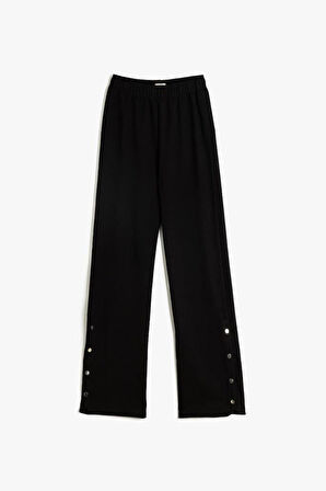 Koton Kız Çocuk Pantolon Beli Lastikli Çıtçıt Detaylı