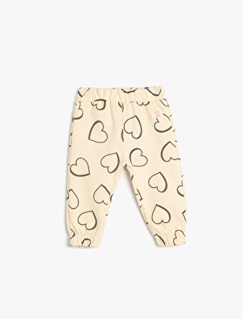 Kalpli Jogger Eşofman Altı Şardonlu Pamuklu Beli Lastikli