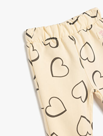 Kalpli Jogger Eşofman Altı Şardonlu Pamuklu Beli Lastikli