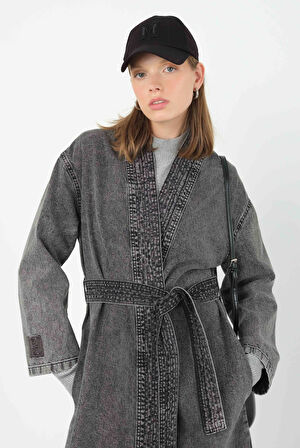 Denim Kimono Antrasit