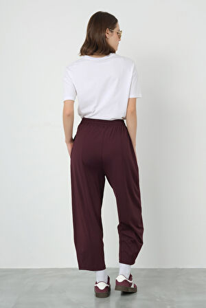 Parçalı Pantolon Mürdüm