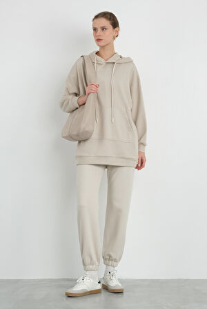 Paçası Lastikli Eşofman Altı Kemik