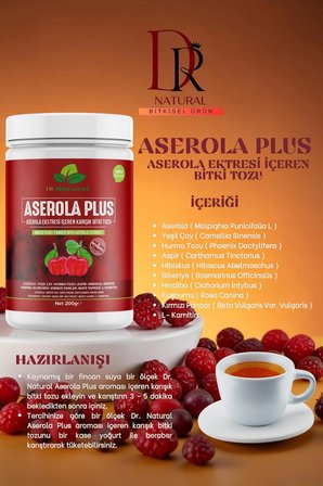  Aserola Plus Barbados Kirazı Ekstresi Içeren Karışık Bitki Tozu