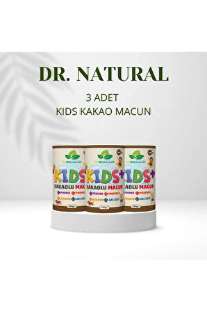 3 Adet Kids Çocuk Macunu Kakaolu - Arı Sütü - Propolis - Pekmez Ve Vitamin 240 gr