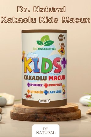Kids Çocuk Macunu Kakaolu - Arı Sütü - Propolis - Pekmez Ve Vitamin 240 gr