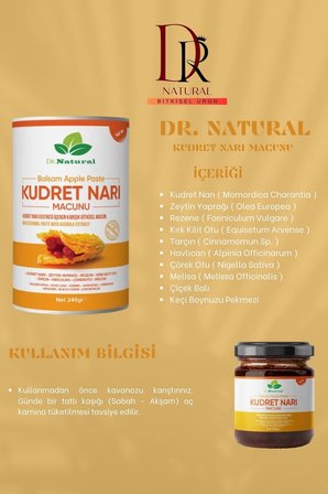 2 Adet Kudret Narı Macunu Bal Keçiboynuzu Bitki Karışımlı Bitter Melon Macun 240 Gr