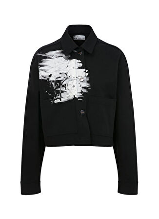 Ace Nayman Standart Siyah Kadın Ceket Afra Denim Jacket