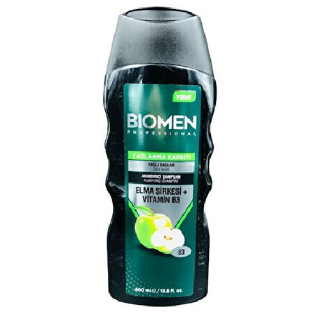 Bıomen Şampuan Yağlanma Karşıtı Elma Sirkesi Vitamin B3 400 Ml