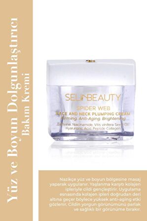 Selin Beauty Örümcek Ağı Yüz ve Boyun Dolgunlaştırıcı Bakım Kremi 50 ML