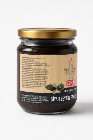 GRD Organik Siyah Zeytin Ezmesi 180 gr