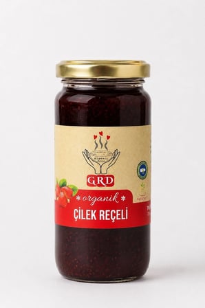GRD Organik Çilek Reçeli 270 gr