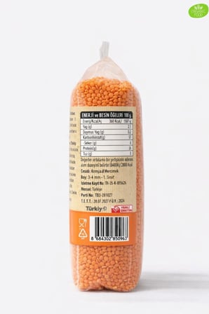 GRD GIDA GRD Organik Kırmızı Mercimek 500 gr