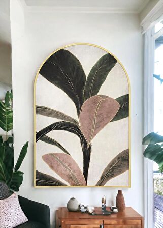 The Mia Botanic Leaf Tablo 80x120 cm