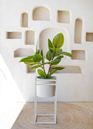 The Mia Yapay Ficus Altissima Ağacı Yeşil 90 cm