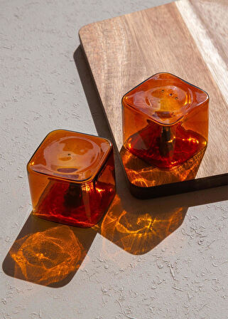 The Mia Kare Tuzluk Biberlik 2li Set Amber 6x5 cm