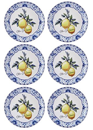 The Mia Odore Di Limone Servis Tabağı 6lı Set 26 cm ODL003