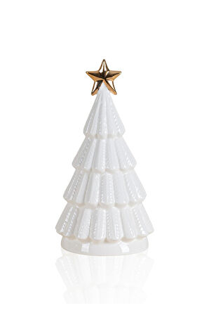 The Mia Dekoratif Led Işıklı Yılbaşı Ağacı Beyaz 10x10x18  SUS0120