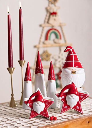 The Mia Yılbaşı Kurabiye Kavanozu Kase 12x12x20 cm