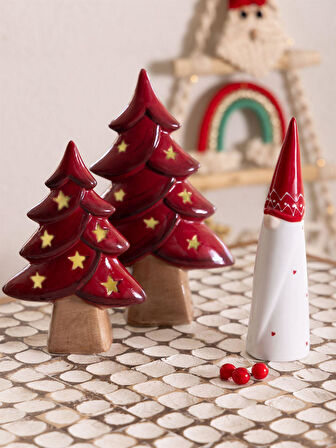 The Mia Dekoratif Led Işıklı Yılbaşı Ağacı 15x7x25 cm  SUS0159