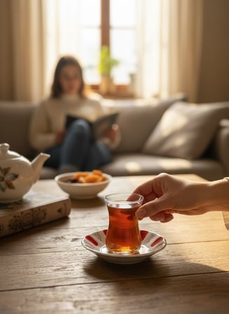 Porselen çay tabak - 6 lı porselen kahveci çay tabağı
