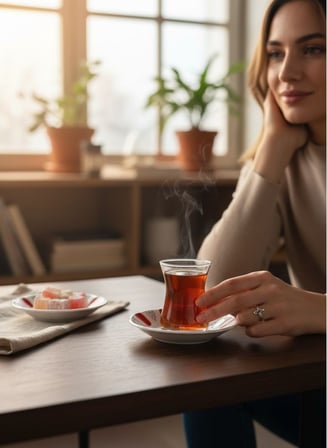 Porselen çay tabak - 6 lı porselen kahveci çay tabağı