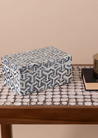 The Mia Sedef Dikdörtgen Kutu 25x16x12 cm TLC0087