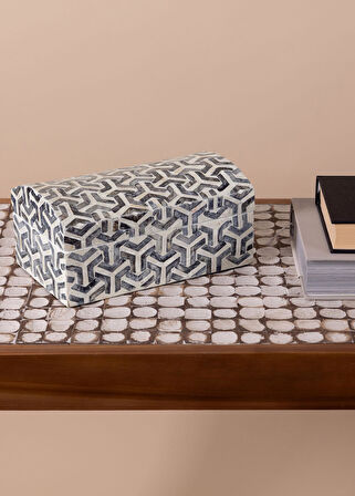 The Mia Sedef Kutu Dikdörtgen 25x15x12 cm TLC0093