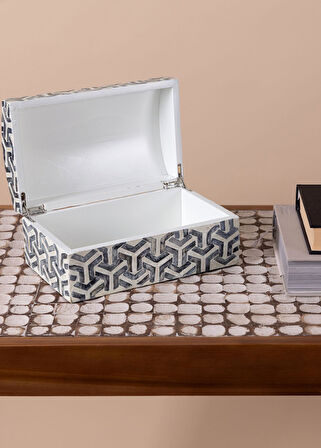 The Mia Sedef Kutu Dikdörtgen 25x15x12 cm TLC0093