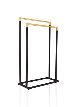 The Mia Metal Havlu Askılığı Siyah GLV0762