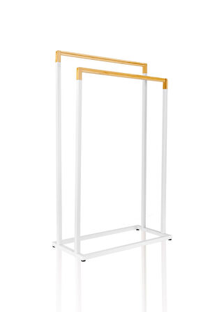 The Mia Metal Havlu Askılığı Beyaz GLV0763