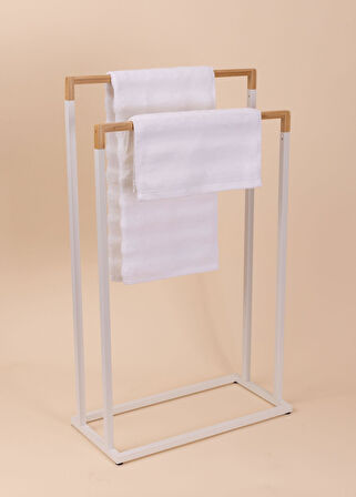 The Mia Metal Havlu Askılığı Beyaz GLV0763