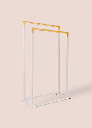 The Mia Metal Havlu Askılığı Gri GLV0764