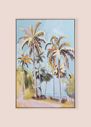 The Mia Palm Kanvas Tablo 80x120 cm TBL0086