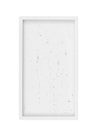 The Mia Travertine Banyo Tepsisi Beyaz 28x16x3 cm