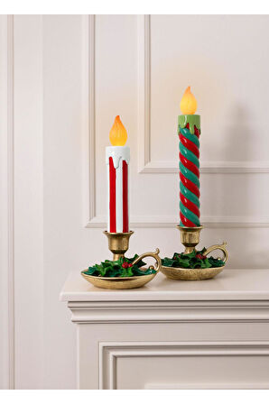 The Mia Dekoratif Led Işıklı Yılbaşı Mumu 18x17x45 cm  SUS0222