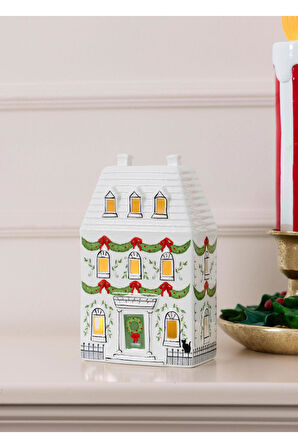 The Mia Dekoratif Led Işıklı Yılbaşı Evi 12x7x19 cm SUS0224