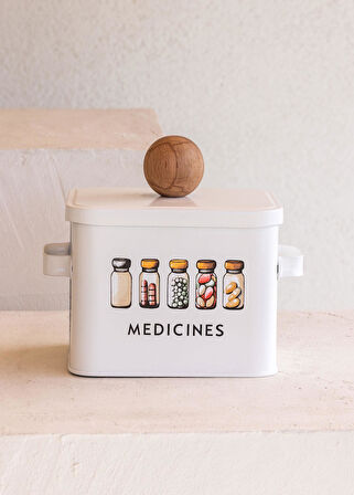 The Mia Storage İlaç Saklama Kabı 13x20x18 cm