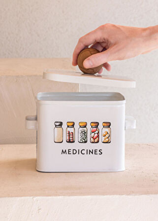 The Mia Storage İlaç Saklama Kabı 13x20x18 cm
